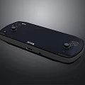 Black RTHA Handheld Gaming Console With Sleek Design And Joysticks Buttons