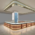Elegant Jewelry Store Interior With Glass Display Cases And Ambient Lighting