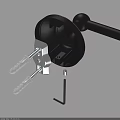Bathroom Cabinet Rack Mounting Kit With Screws Metal Brackets And Hex Wrench