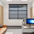 Modern Professional Monitoring Room Interior With Multiple Display Screens And Workstations