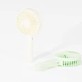 Portable Yellow And Green Handheld Fans With Modern Design And Compact Size