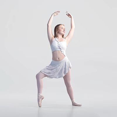 modern woman. 3d model