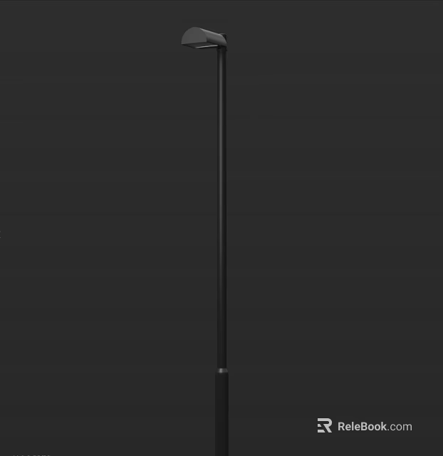 Sleek Modern Black Outdoor Light Pole Ideal For Garden And Outdoor Decoration 3d model 