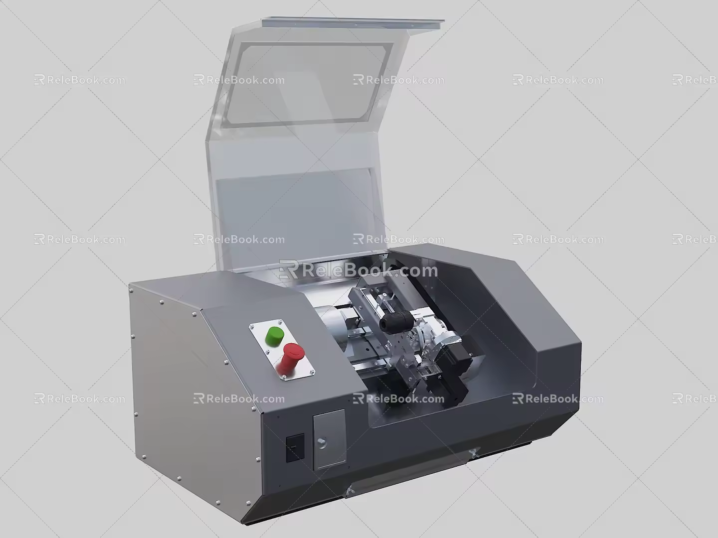 Lathe CNC equipment 3d model