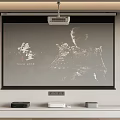 Advanced Projection Monitoring System With Projector Screen Camera And Real Time Indoor