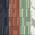 Modern Tile Shaped Tile 3d model