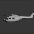 Silver Modern Helicopter Supporting Aerospace Missions With Rotors And Reflection