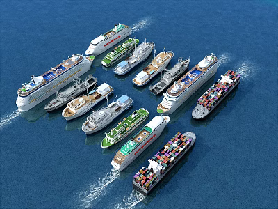 Modern Yacht 3d model