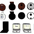 Assorted Daily Electrical Appliances Featuring Dalin Robot Vacuum Cleaners In Multiple Colors And Models 3d model