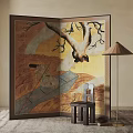 New Chinese Style Screen Partition 3d model