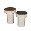 The combination of several corners, several circles and several corners of the stone 3d model