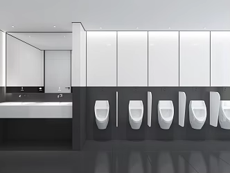 Public toilet Modern toilet 3d model