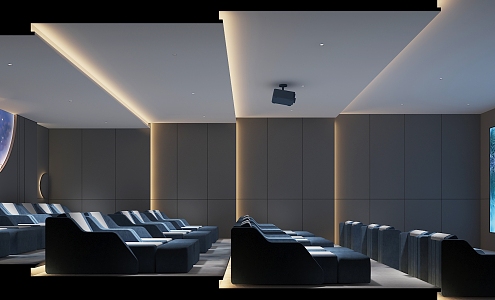 Movie Hall Modern Cinema 3d model