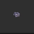 Natural Raw Purple Crystal Specimen With Glossy Surface And Dark Background