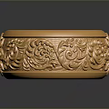 Luxury Golden Bracelet With Intricate Carved Patterns For Fashion Accessories