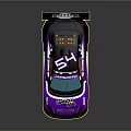 Purple Race Car Model With Coach Bell Logo CAT Design And Rear Spoiler