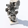 Natural Shaped Rockery Stone With Hollow Holes As Garden Landscape Decoration Element
