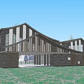 New Chinese Architecture Public Architecture Visitor Center Architecture Exhibition Hall Small Public Architecture Cafe Architecture Post Station Architecture 3d model