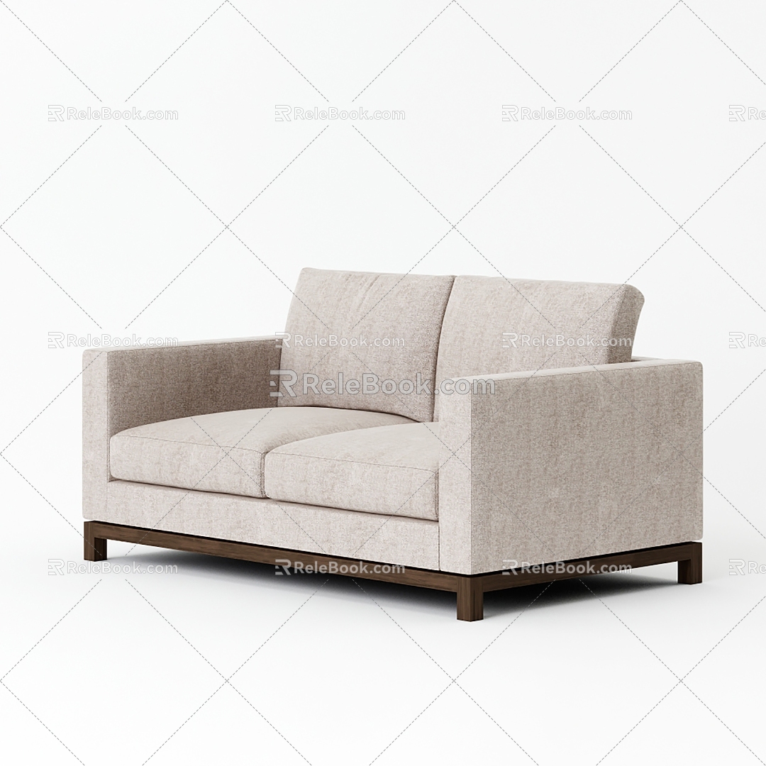 Double sofa 3d model