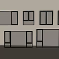 Modern windows casement windows floor-to-ceiling windows bay windows doors and windows balcony windows 3d model