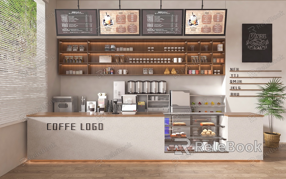 Coffee shop cashier console front desk milk tea coffee shop front desk cashier quiet cream style milk tea shop coffee shop milk tea shop equipment coffee shop equipment model