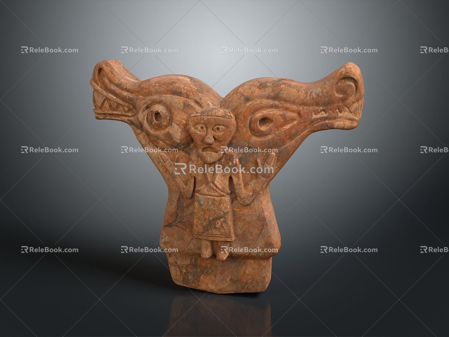 Furnishings Carving Antique Carving Ornaments Character Carving Ornaments Furnishings Furnishings Crafts Decorations 3d model