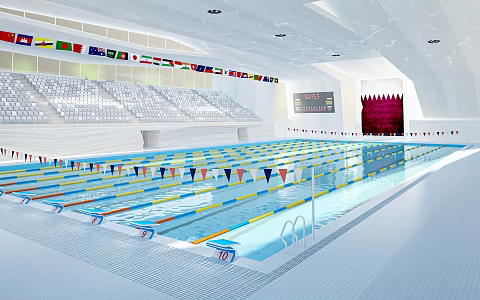 Swimming pool 3d model