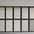 Wall Paneling with Various Textured Surfaces and Grid Pattern for Interior Decoration