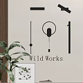 Modern wall lamp combination 3d model