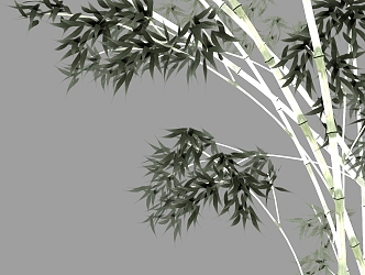 Chinese style bamboo 3d model