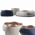 Modern Coffee Tables With Various Designs Leather Metal Trim And Houndstooth Patterns