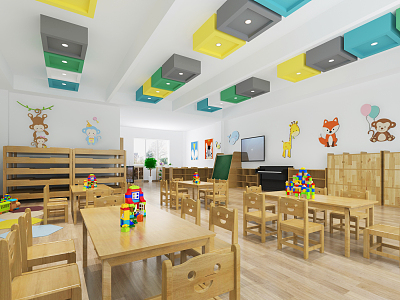 Modern Kindergarten Classroom model