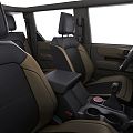 Off-road Ford Mustang four-door interior 3d model