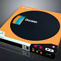 Vintage Sony Discman Portable CD Player With Orange Design And Control Buttons