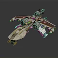 Modern fighter sci-fighter sci-fighter space fighter 3d model