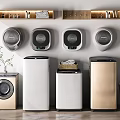 Modern washing machine washing machine combination 3d model