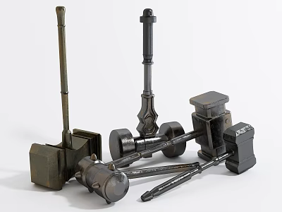 Essential Hardware Tools Collection Including Hammers Wrenches Pliers And Screwdrivers For Home Use 3d model