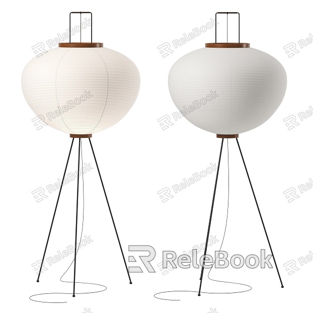 Paper floor lamp model