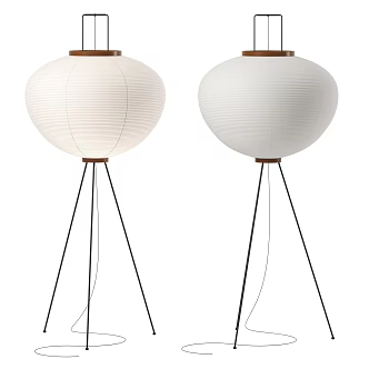 Paper floor lamp 3d model