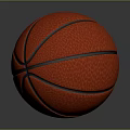 Red Textured Basketball With Black Lines For Daily Life Sports Use