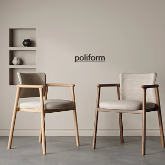 Modern Single Chair Combination Antique Dining Chair Wooden Chair Writing Chair Armchair Leisure Chair 3d model