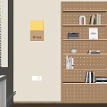 Modern Cave Board Bookshelf 3d model