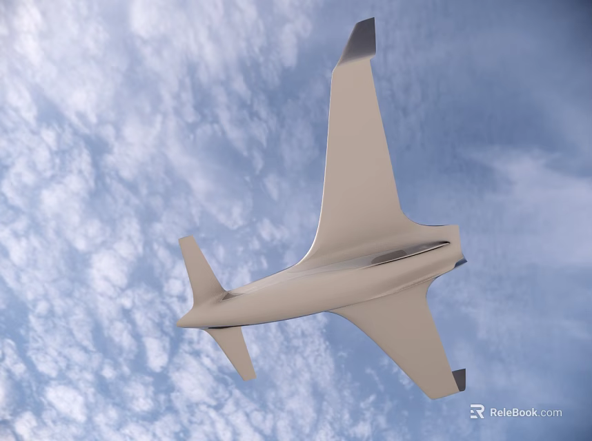 High Performance Advanced Fighter Jet Flying Through Blue Sky With White Clouds 3d model 