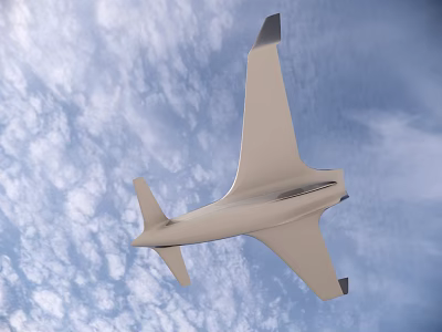 High Performance Advanced Fighter Jet Flying Through Blue Sky With White Clouds 3d model