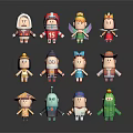 Modern Game Characters Cartoon Characters Cartoon Characters 3d model