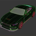 Black Modern Sports Car With Sleek Body Design Front Grille And Alloy Wheels