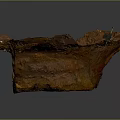 Archaeological Site Square Pit Structure With Red Soil And Measurement Markers