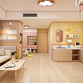 Cozy Pastel Themed Baby Care Room With Complete Nursing Facilities And Comfortable Indoor Rest Space