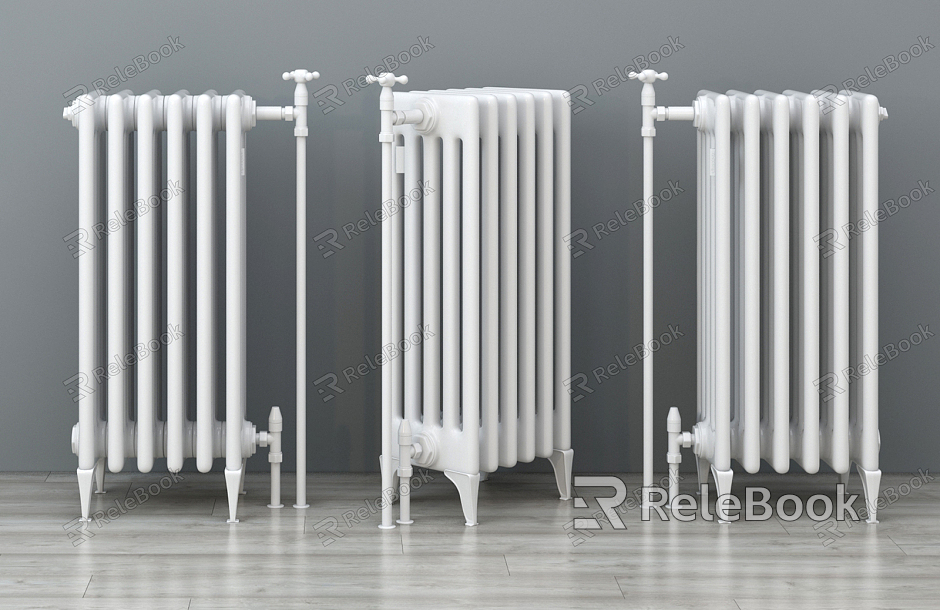 Modern heating pipe pipe decoration model