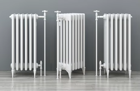 Modern heating pipe decoration 3d model